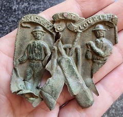 Cricket Belt Buckle Victorian / Georgian Metal Detecting Find Antique