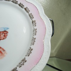 Antique Zeh Scherzer Bavarian Edwardian Lady Plate