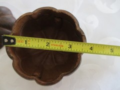 Rustic Cast Iron Pumpkin Removable lid 4.5” Very Heavy, EXCELLENT