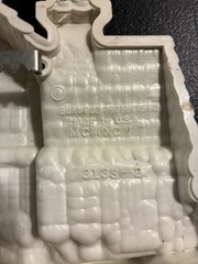 2 Burwood Products Sculpted Plastic Victorian Mansion House Wall Hangings 1980s