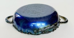Laurana Italy Enamel On Copper Millefiori Bowl With Handles Mid Century