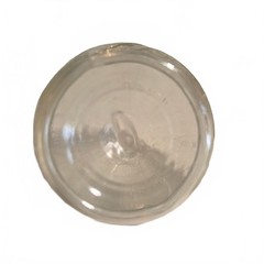 Vintage Clear Glass Globe Coin Bank Embossed World Map Still Bank 4”