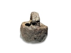 Authentic Ancient Roman Bucket-shaped Pendant Iron Amulet 2nd-4th Century AD 1g