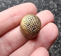 Georgian Thimble 18th Century Brass 21x16mm Antique Metal Detecting Find