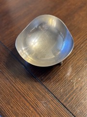 Stainless Steel Tri-Corner 5” Trinket Bowl Made In Denmark