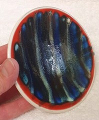 🔶️SGND 49 RETRO VINTAGE SPACE AGE POOLE POTTERY PLATE MOD MODERNIST POP ATOMIC