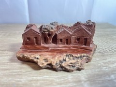 Vintage Brazilian Bark Wood Carvings 4pc Correia Filho Folk Art 1970s Figures
