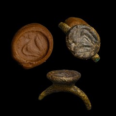 Authentic Antiquity Ancient Near Eastern Eagle Signet Seal – Bronze – 18mm COA
