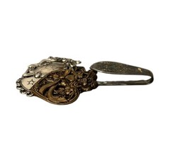 Vintage Unique Art Nouveau Ornate Silver Spoon Hook Wall Decor Victorian