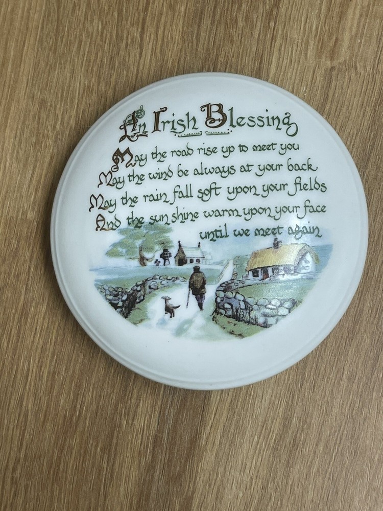 Belleek Fine Parian China Irish Blessing Box JUST LID.