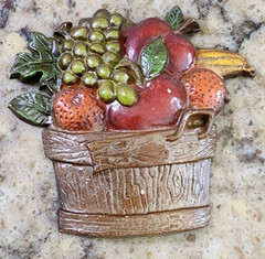 Sexton Cast Metal Wall Hanging Fruit & Vegetable Baskets Set Of 4 Vintage 1976