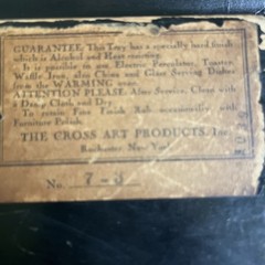Very Old Wood Tray By Cross London Great Republic Ship Made In Rochester Ny USA