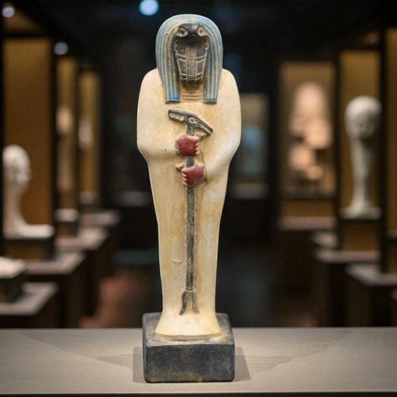 Authentic Pharaonic Statue A Rare Egyptian Antiquities Of Egyptian God Apep BC