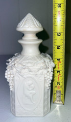 Parian Square Decanter – Four Vignettes, with Grapes