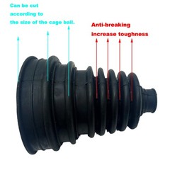 Universal Thick CV Joint Boot Kit Axle Shaft Dust Boot Waterproof Protector