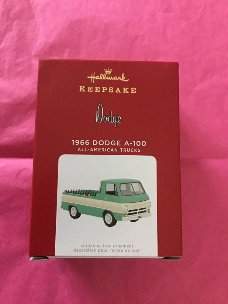Hallmark Keepsake Ornament 2021 1966 Dodge A-100 #27 All American Trucks 27th