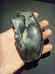 Lower Paleolithic – Superb Acheulean lateral scraper. c.450,000 BP.