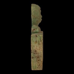 Authentic Ancient Egyptian Antiques Rare Stone Relief Bust Hieroglyphic Figure B