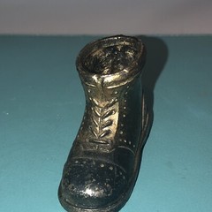 Vintage Metal Figurine #4 Combat Boot Match Holder