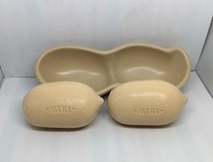 Avon Mr. Peanut Nutty Soap Dish W/2 Bars Of Soaps Original Box Vintage NOS