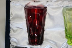 Faberge “Na Zdorovie” Bubble Vodka Shot Glasses- Set of 4 in original box