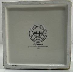 Fitz and Floyd Harvest Quail Fall Candy Dish Vintage Ceramic 1990s