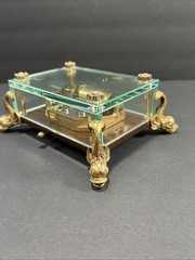 Vintage Original Swiss Reuge Crystal Clear Glass Music Box No 1885 (WORKING!!)