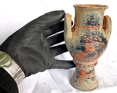 300 BC Ancient Roman Pottery Ceramic Terracotta Vessel Jug Amphora Pot Pitcher