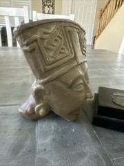 Pre-Columbian Veracruz Mexico Laughing Head Statue *Read*