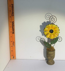 Sunflower Note/Photo Holder approx 9″ tall