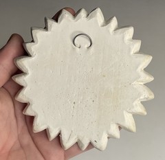 RETRO Vintage Wall Hanging Plaster Sunflower Flower Rosette 1970s 80s 90s Decor