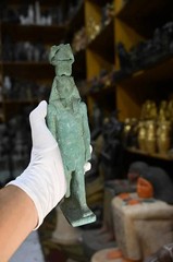 Authentic Bronze statue Ancient Egyptian Antiquities king Ramses Egypt 1213 BC