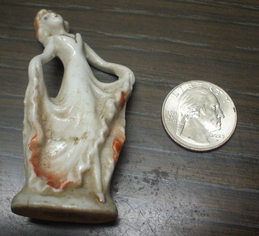 UNKNOWN FIGURINE – DANCING LADY? – Marked Japan