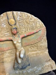 Rare Antique Stone Isis God Statue Ancient Egyptian Antiquities B.C Pharaonic