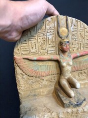 Rare Antique Stone Isis God Statue Ancient Egyptian Antiquities B.C Pharaonic
