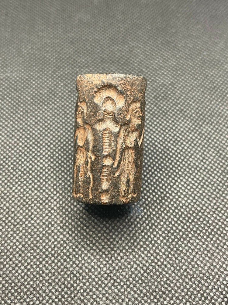 Sassanian old jasper stone cylinder seal bead
