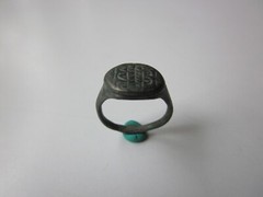 very rare ancient Viking engraved massive bronze ring with runes.IX – X AD.