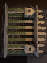 rustic Birdhouse Shelf Display for Figurines Decor Wall Hanging Free Standing