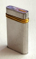 Antique Rare Must de Cartier Paris 1989 Pillendose/Pill Box Steel gilded
