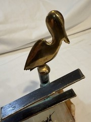 Vintage Mid Century Modern DEMOTT Brass Metal Sculpture