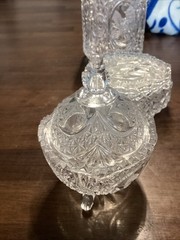3 Set VTG HOFBAUER BYRDES Crystal Trinket Boxes Bird, W. Germany Mid-late 1900s