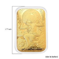24K Yellow Gold Atlas Embossed Sheet 10mg