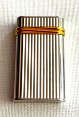 Antique Rare Must de Cartier Paris 1989 Pillendose/Pill Box Steel gilded