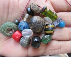 Ancient mix glass beads From Afghanistan.