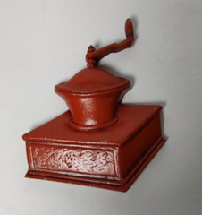 Vintage Sexton Cast Metal Hanging Wall Decor 4 Piece Orange