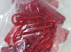 10 Wizard Of Oz Dorothy Red Glitter Plastic Shoes Paper Clips Warner Bros 2.5″