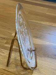 Antique LALIQUE – ‘Muguet’ – Frosted & Clear Crystal Plate – France 20th Century