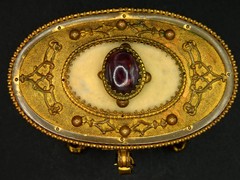 ART NOUVEAU Antique Jewellery Trinket Casket Box Napoleon III Style Gilt Ormolu