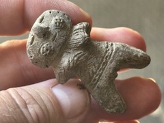 RARE AUTHENTIC PRE-COLUMBIAN VALDIVIA HUMAN EFFIGY CLAY FIGURE, ECUADOR STATUE