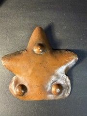 3 Copper Pieces Vase Tray & Star Shaped Decoration
